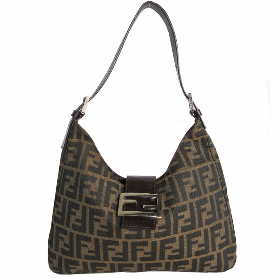 フェンディ FENDI ショルダーバッグ ズッカ キャンバス ブラウン レディース M69744 s0089a