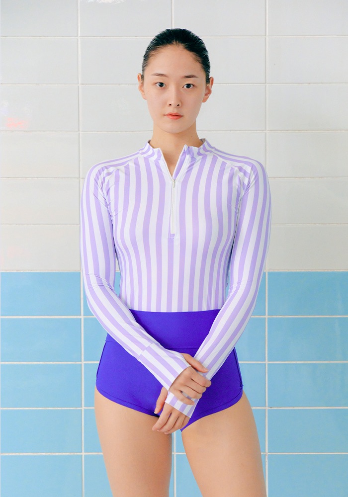 【Water Lily Rashguard + Peacock Blue shorts】 レディース 競泳水着 レディース フィットネス水着 韓国ファッション スイムウェア タイト スタイリッシュ