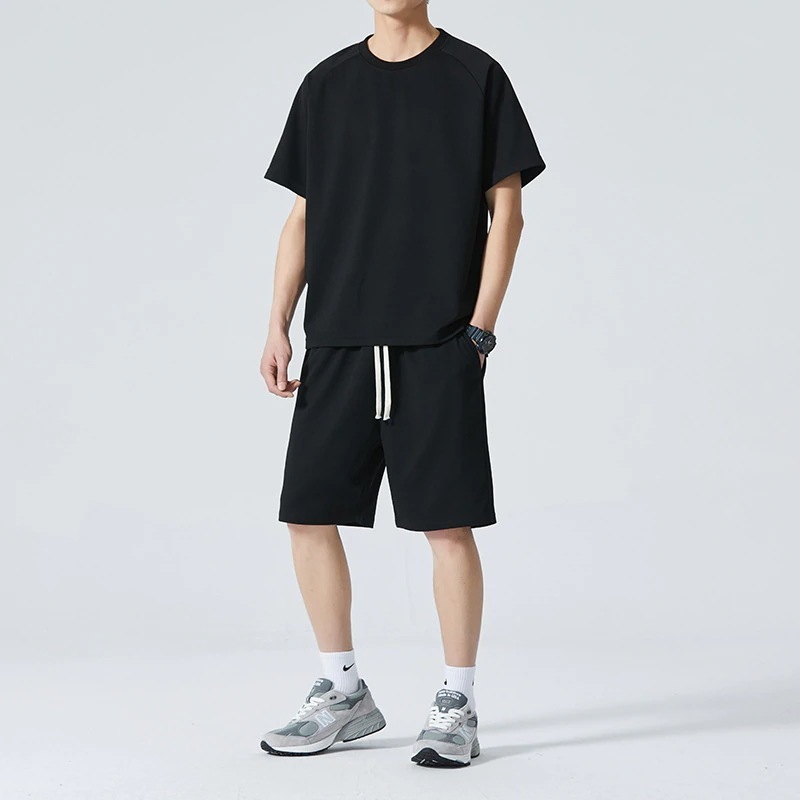 新作 夏服 上下セット 通気 メンズ セットアップ 運動 2点セット 半袖 ショットパンツ セット ノースリーブ 大きめサイズ