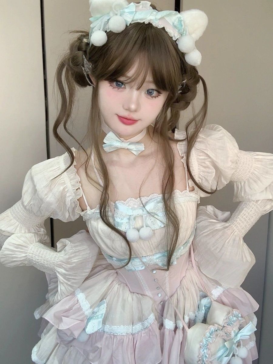 【2枚購入で 3oo円OFF！】甘い女の子ロリータプリンセスドレス重工業ファーストラブセンスセンススウィートパフスカートケーキドレス