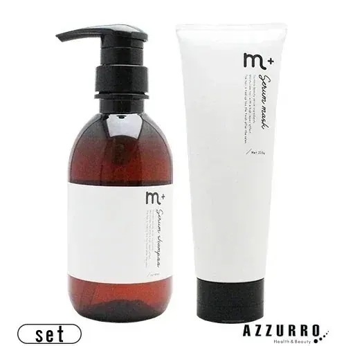 クローバー m+ エ ムプラス シャンプー 400ml セラムマスク 230g 合計2点セット【宅急便対応】【翌日着対応】
