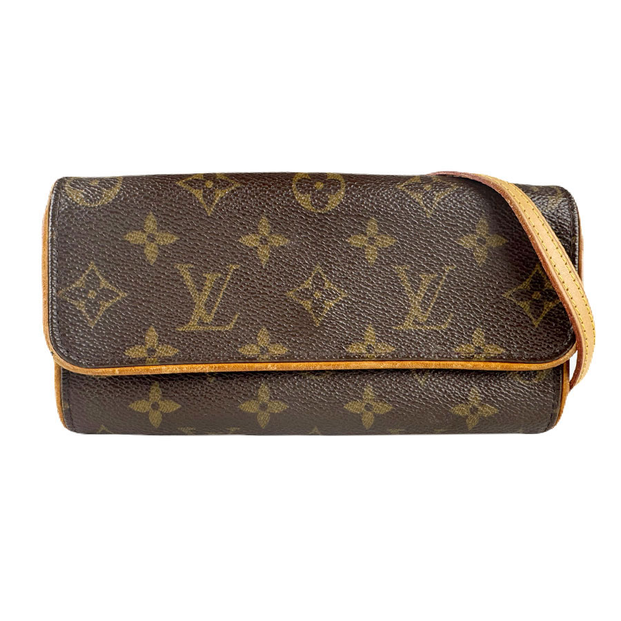 ルイ ヴィトン LOUIS VUITTON ショルダーバッグ モノグラム ポシェットツイン PM モノグラムキャンバス ブラウン レディース M51854 z8336