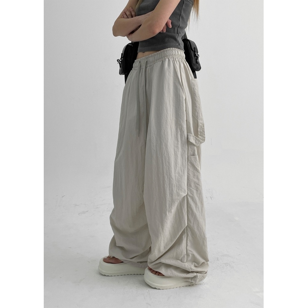 ブラックアップ (ユニセックス) サンテンカーペンダーナイロンストリングパンツ