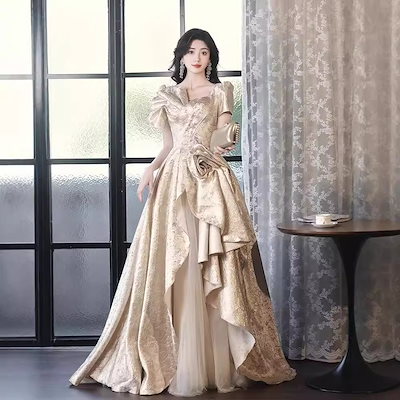 イブニングドレス 花嫁ドレス 結婚式 パーティードレス ブライダル 二次会ドレス ロングドレス キャバ嬢ドレス カラードレス 編み上げ 二次会 イベント用 BKVB] パーティードレス イブニングドレス ロングドレス 結婚式 披露宴