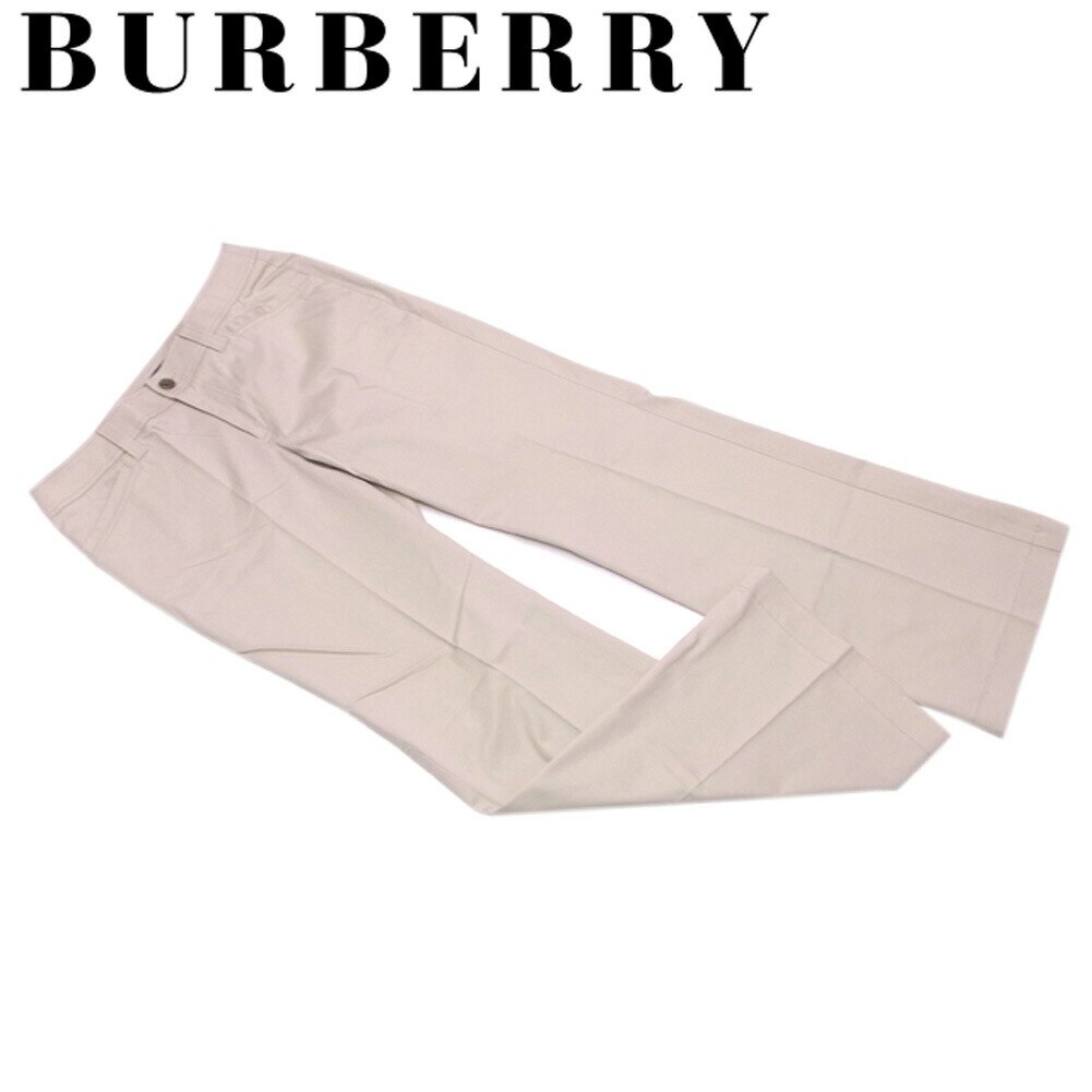 パンツ センタープレス 42サイズ ベージュ ブラウン 中古