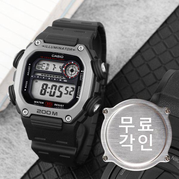 無料刻印 DW-291H-1A スポーツ メンズ ウレタン時計 d