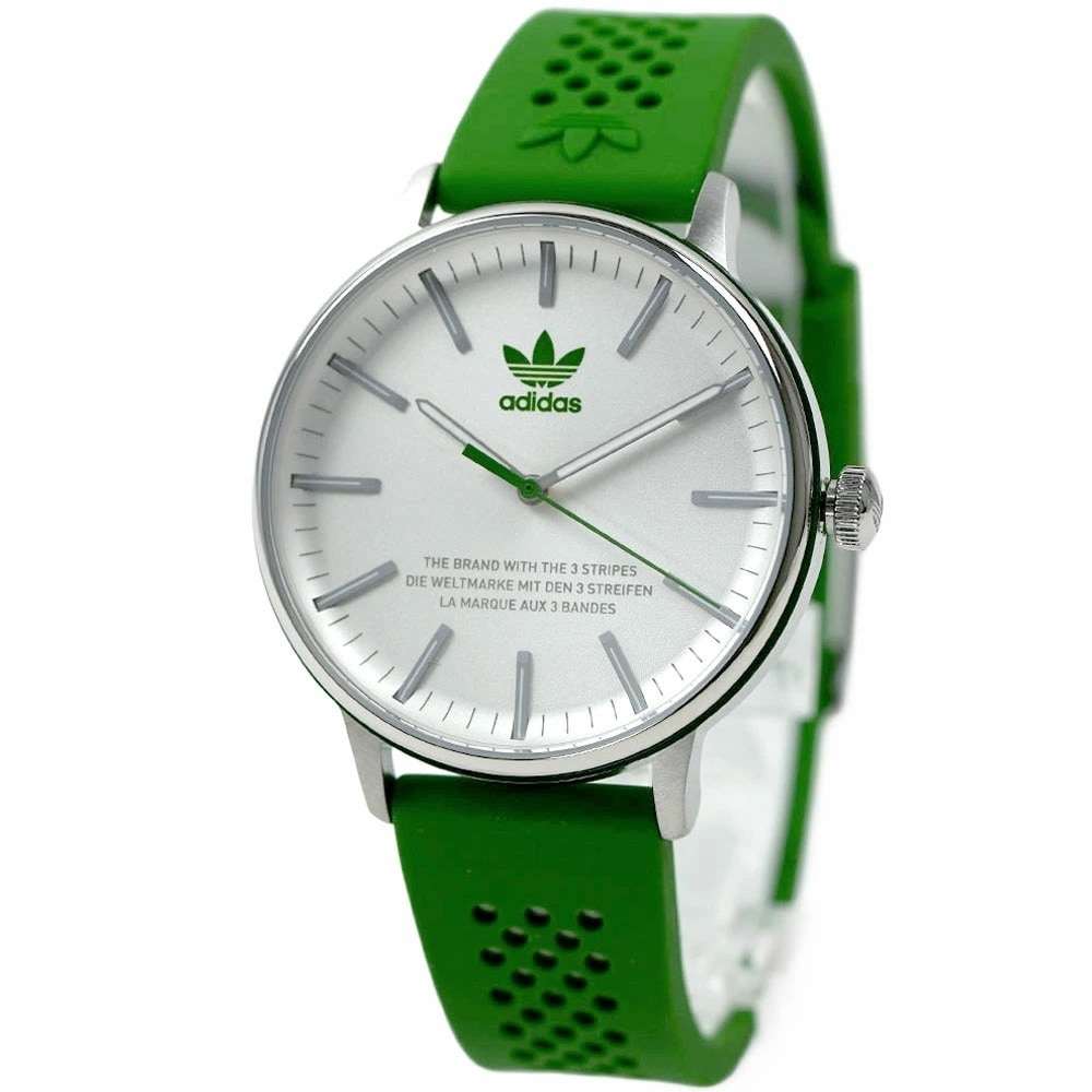 アディダス 腕時計 メンズ レディース ユニセックス グリーン シリコンベルト adidas CODE ONE Unisex AOSY23023