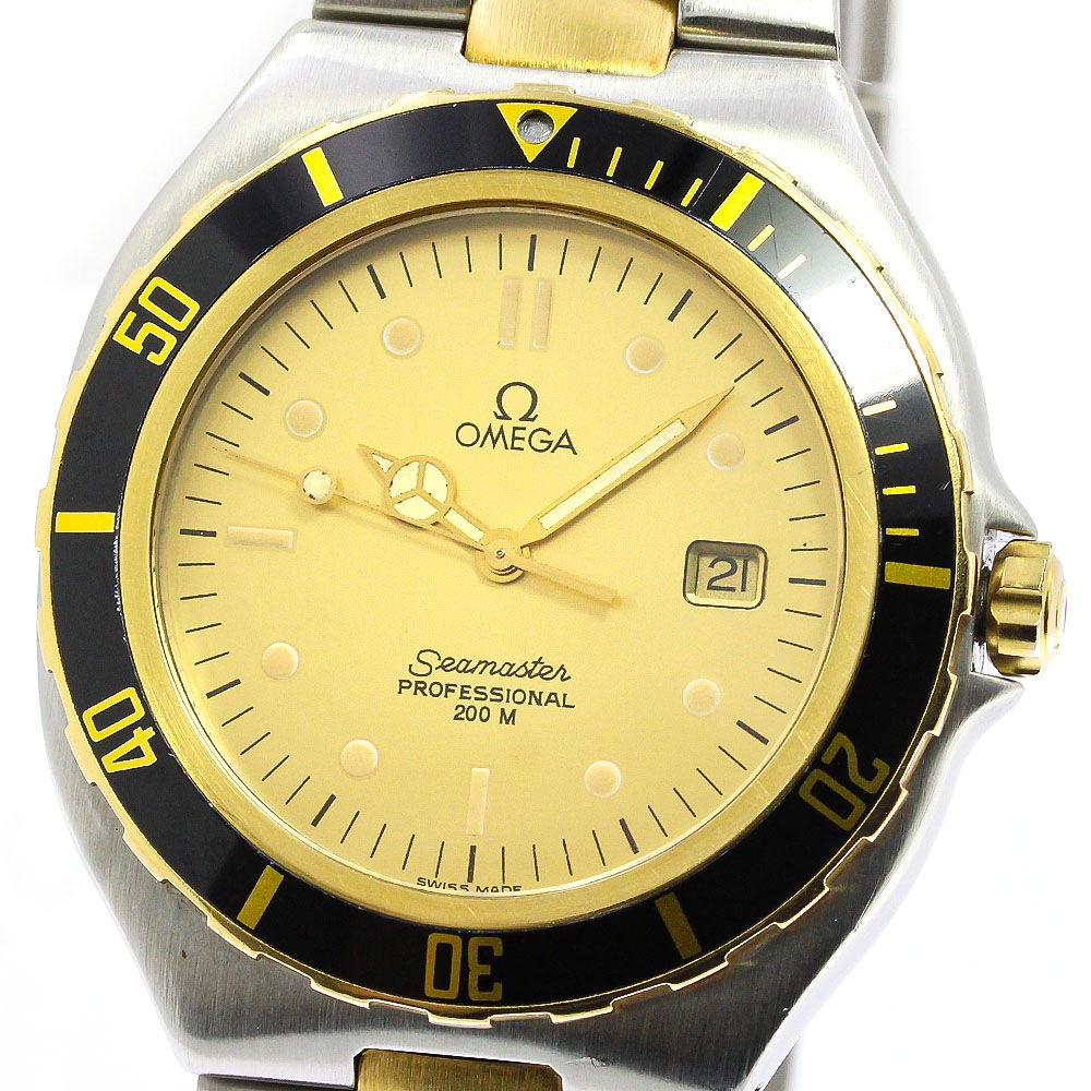 ベルト訳あり オメガ OMEGA シーマスター200 YGコンビ ラージサイズ クォーツ メンズ _756912【中古】
