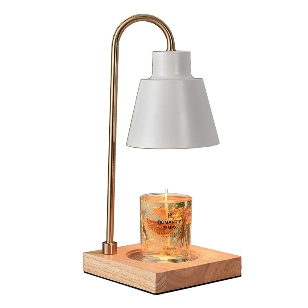 アロマキャンドルウォーマーランプ 金属 木製和風スタンド 照明 ライト 屋内照明 間接照明ブラック