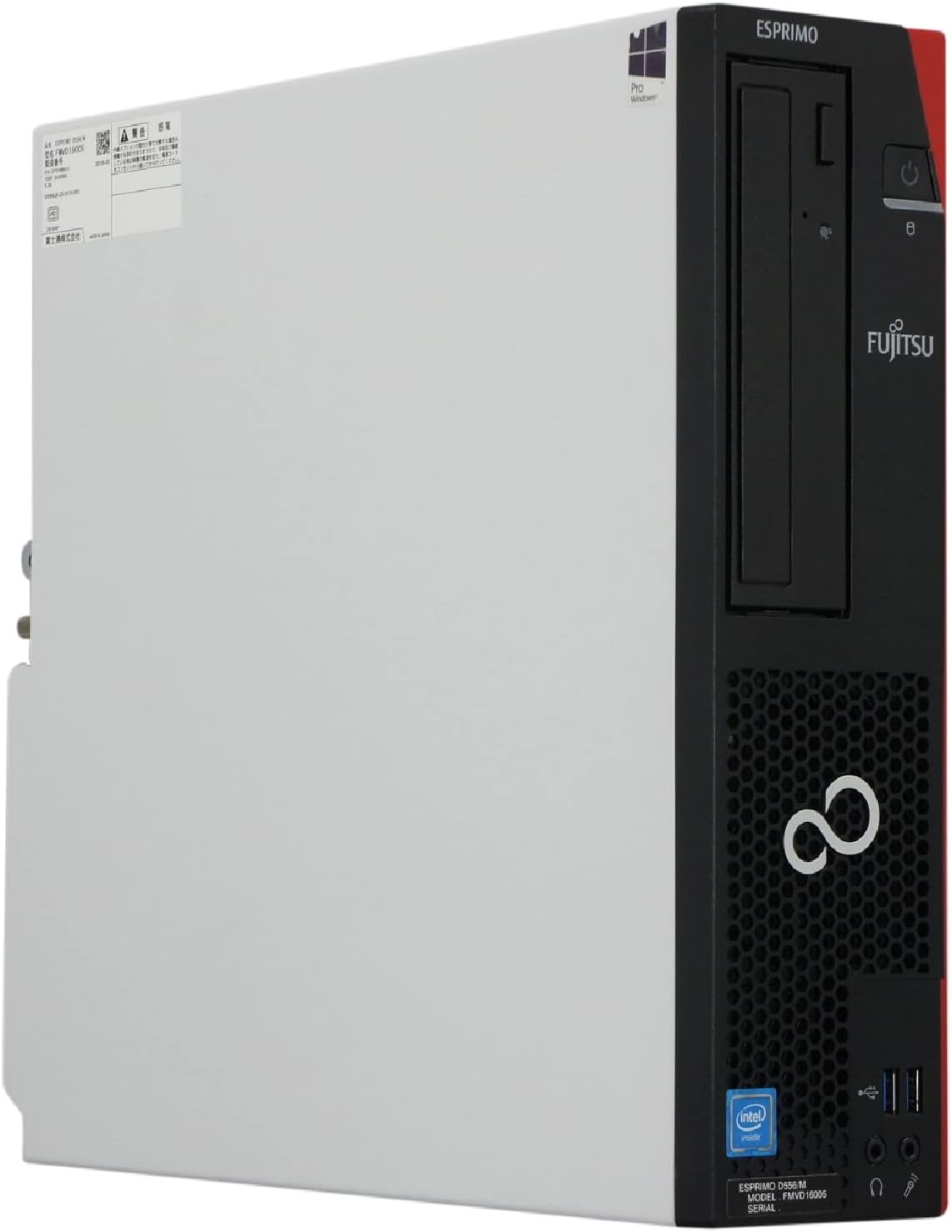 パソコン ESPRIMO D556/MMX Windows10 デスクトップ Celeron G3900 2.8GHz MEM:8GB SSD:128GB DVDマルチ 無線LAN:なし Win10