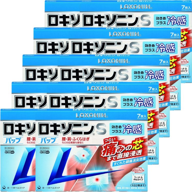 第2類医薬品 10個セット 第一三共ヘルスケア ロキソニンs　パップ 7枚 腰痛 鎮痛薬