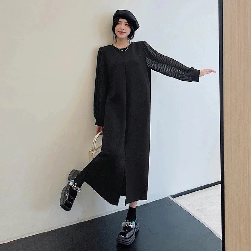 春夏 ワンピース ゆったり 切り替え 着痩せ ロングワンピース ワンピース レディース30%制限