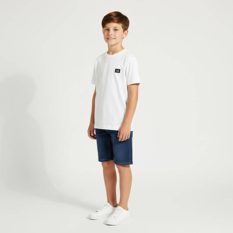 [カード決済で10%オフ] CP COMPANY KIDS 半袖Tシャツ CMM00S LAA17 10135 (大人用サイズ)