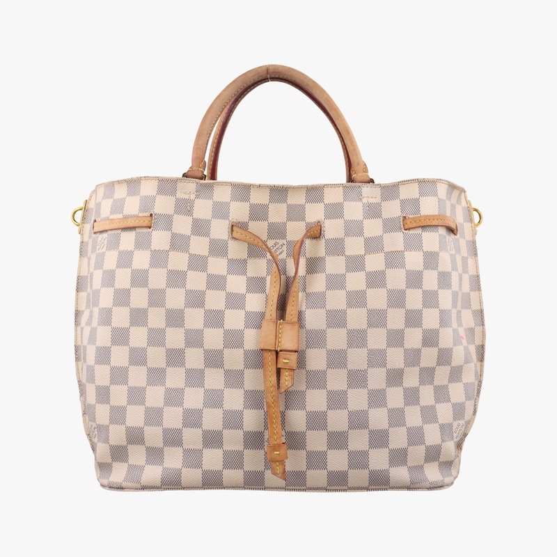 ジロラッタアズールダミエキャンバスN41579GI1196中古