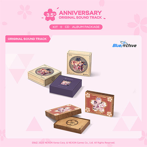【セット/アルバム2種】 BLUE ARCHIVE 3.5th ANNIVERSARY OST KIT+CD ALBUM PACKAGE