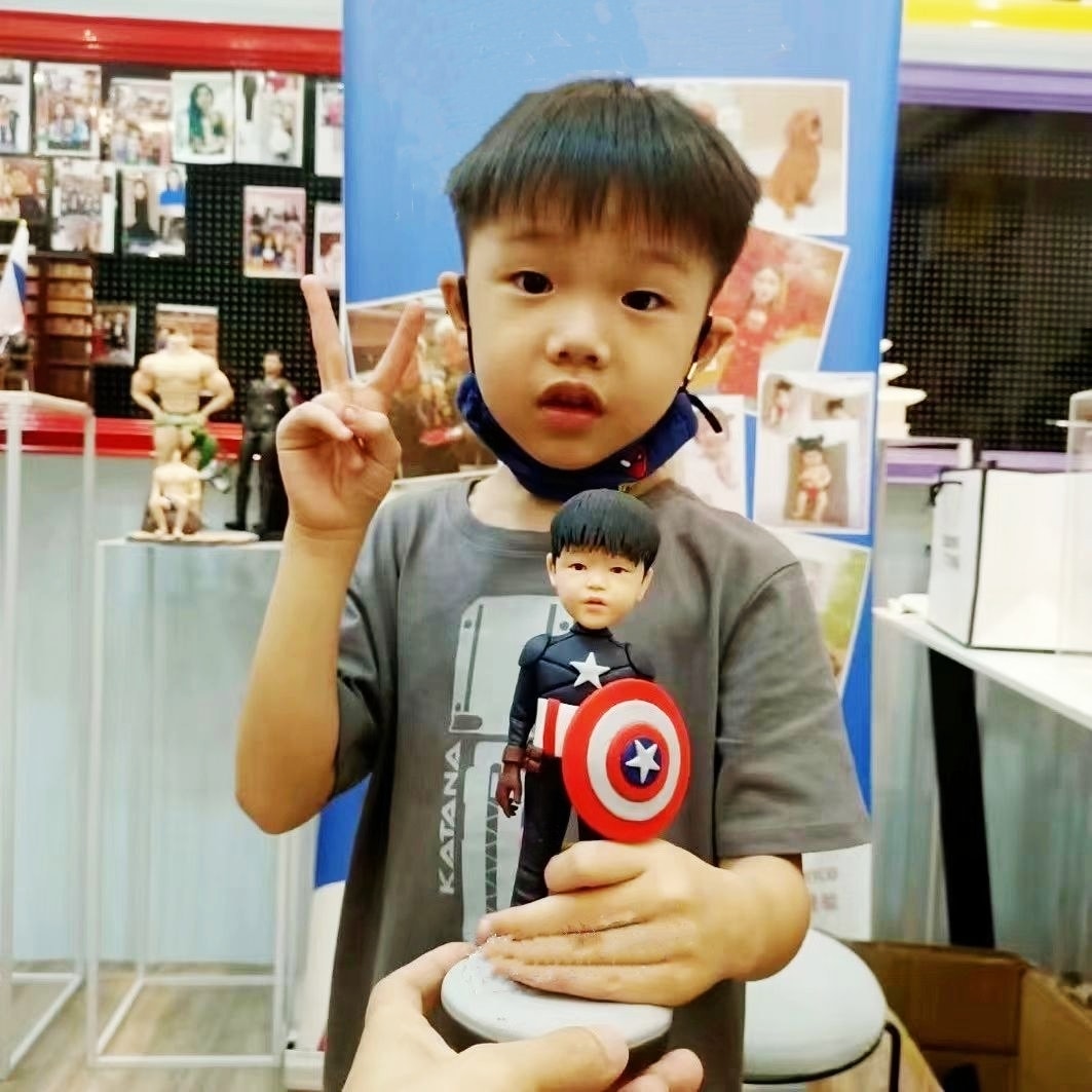 【オーダーメイド】3D肖像画 似顔絵 写真 人形 フィギュア 誕生日 ベビー 赤ちゃん キッズ 子供 幼児 出産祝い