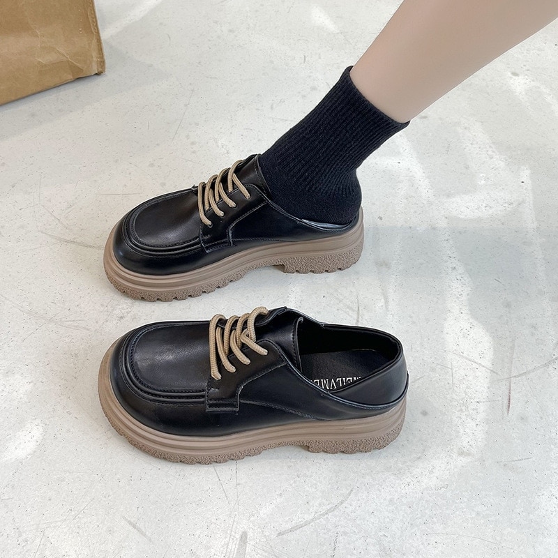 ローファーフラットローファー快適 ローファー レディース シングルシューズ 英伦風 革靴 メリージェーンシューズ 厚底靴 靴