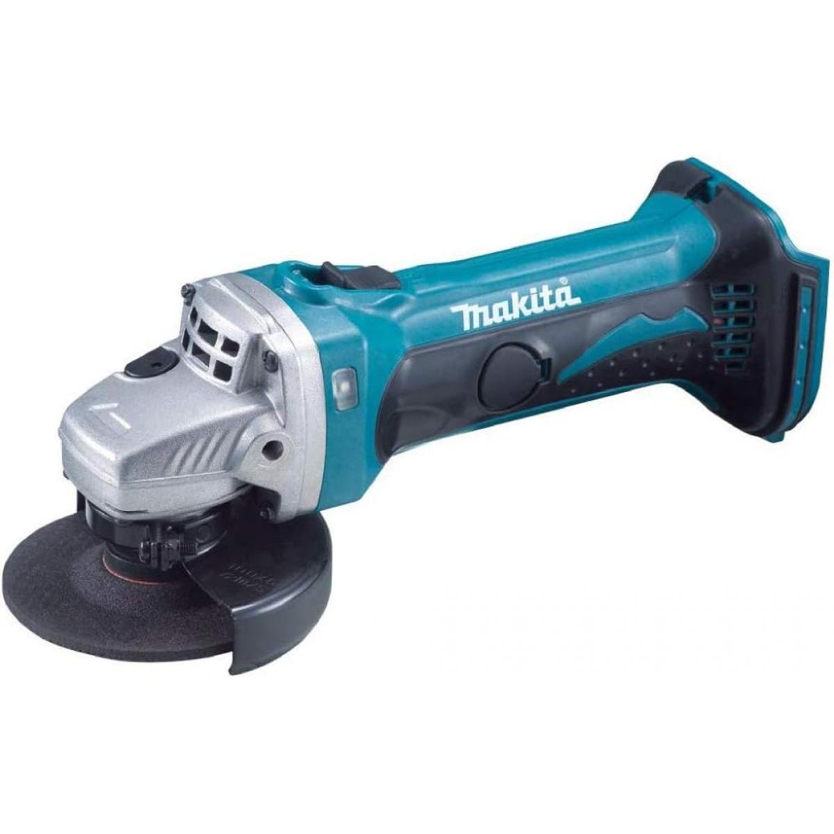 マキタ Makita 充電式 ディスクグラインダ 18V 100mm GA402DZ 【バッテリ・充電器・ケース 別売】 本体のみ コードレス スライドスイッチ型cm　裏貼