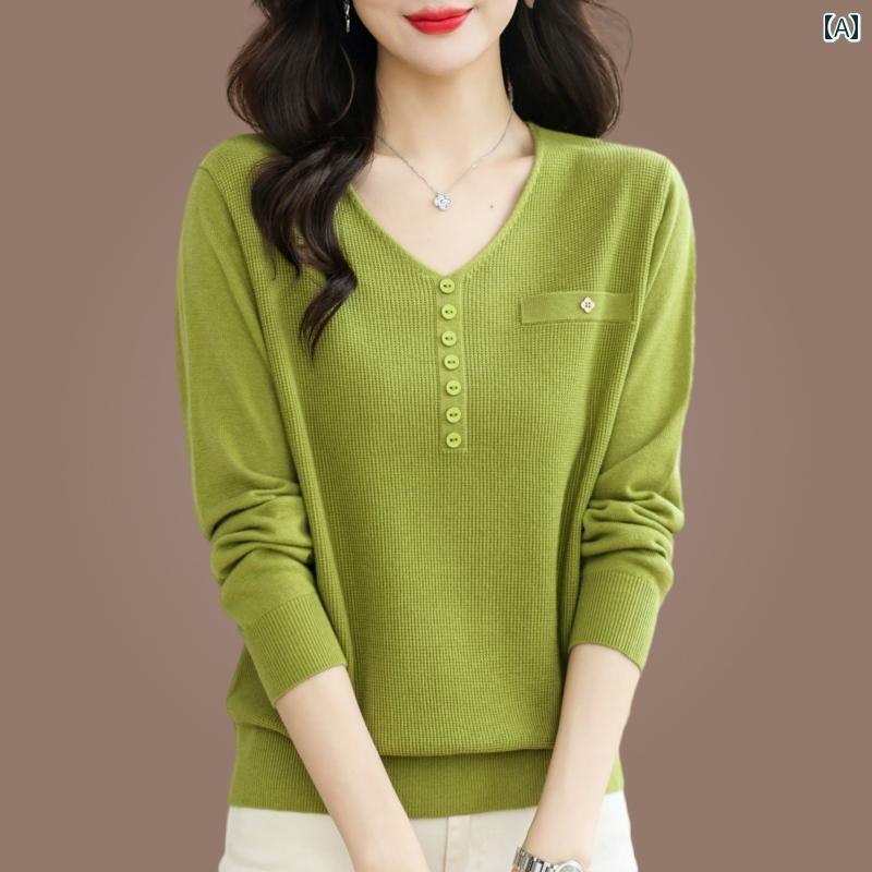 Vネック　シャツ　レディース マルベリー シルク Tシャツ レディース 長袖 春秋 マザーズ ウェア 腹 カバー トップス Vネック 大きいサイズ おしゃれ 薄手 ニット レイヤリング シャツ