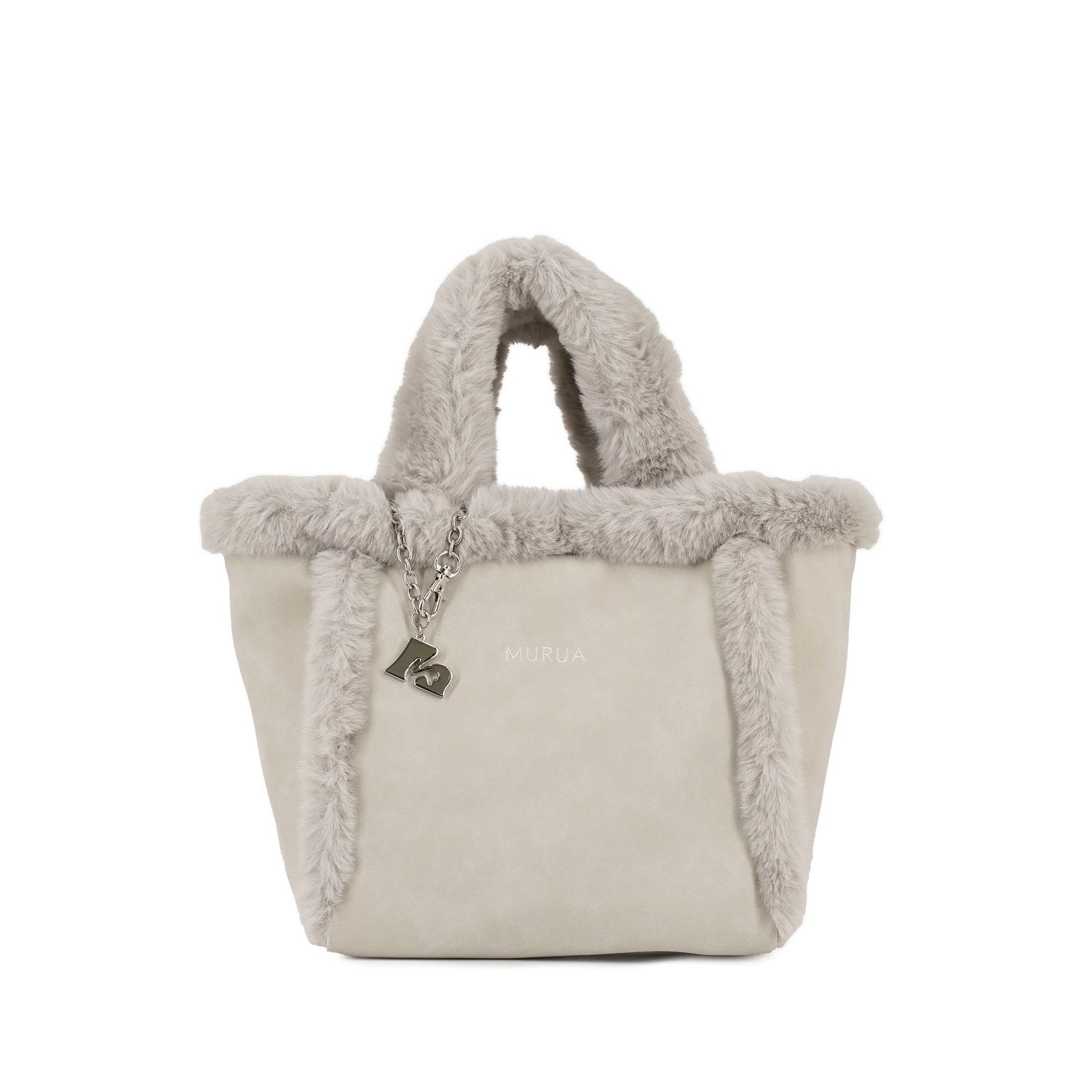 異素材MIX ミニトートバッグ レディース 2025AW ファー MR-B1391