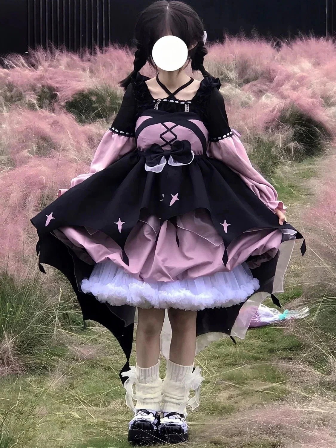 ロリータ新作長袖ワンピースopつぼみスカート優しい女子