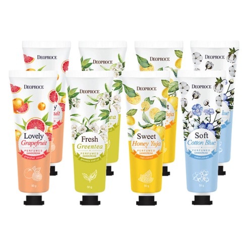 ジオプラスパフュームドハンドクリーム50g x 8水分保湿しっとりとした香りのよいハンドケアギフト