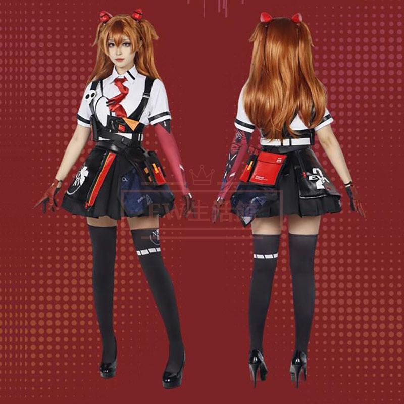 【新品開催 即納】新世紀エヴァンゲリオン 明日香 惣流・アスカ・ラングレー コスプレ衣装 ウィッグ cosplay コスチューム イベント アニメ ハロウィン仮装