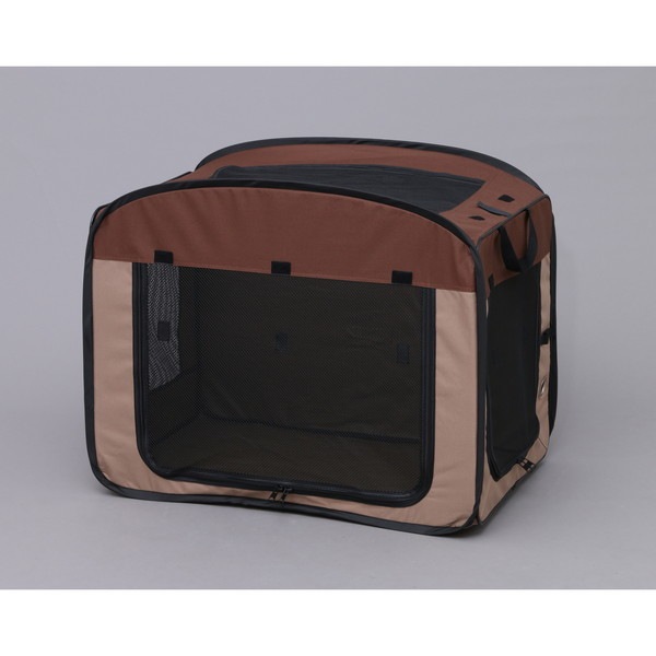 折りたたみソフトケージ Lサイズ POSC-800A ブラウン メーカー直送