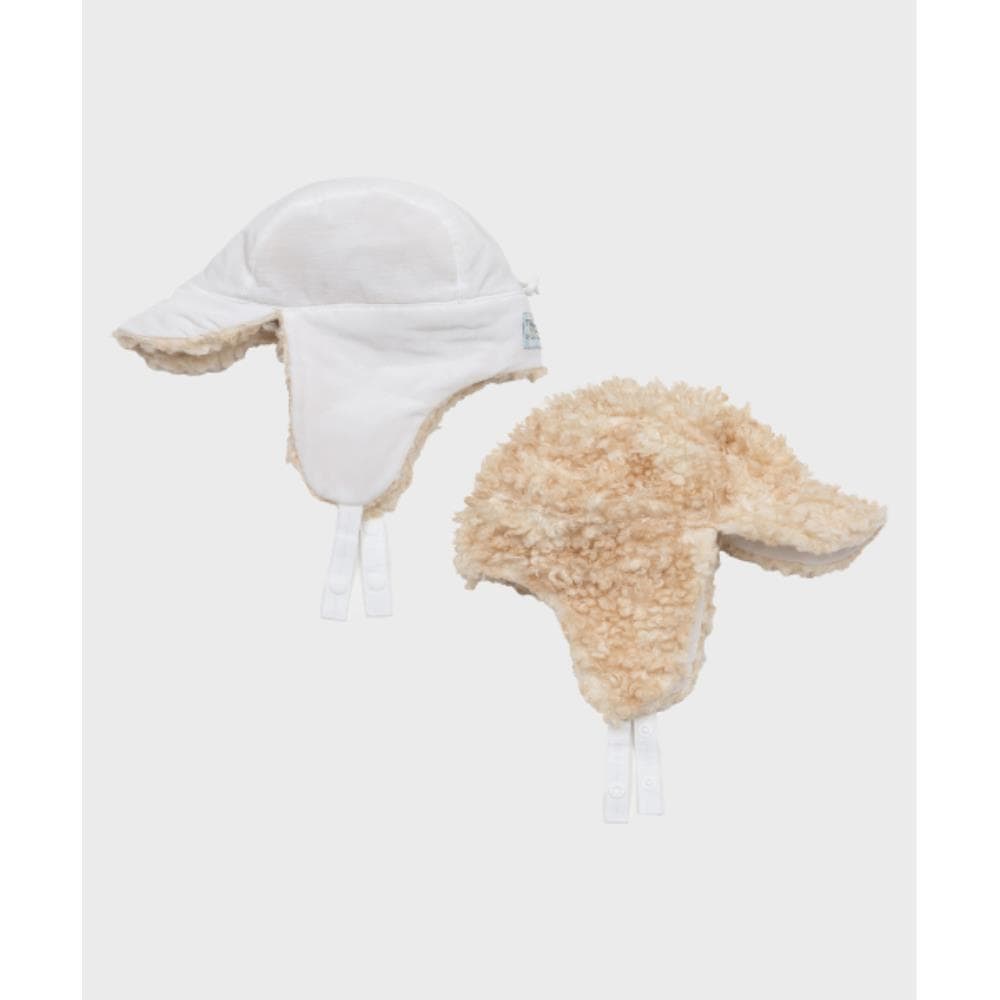 RECLOW RC DORI TWOWAY EARFLAP HAT IVORY RC DORI TWO-WAY