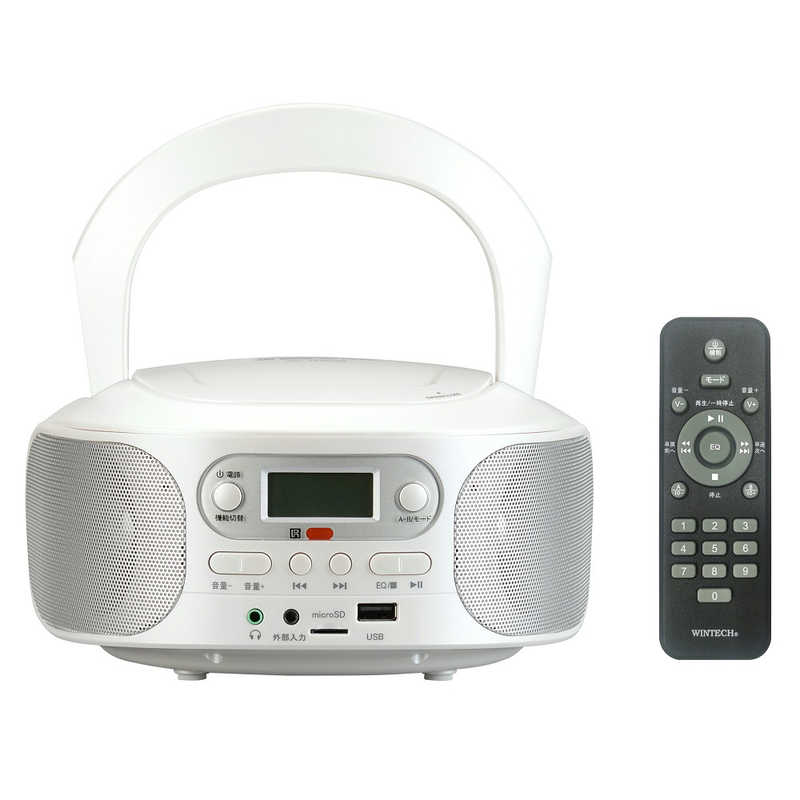 WINTECH　CDラジオ ホワイト　KC-153USB
