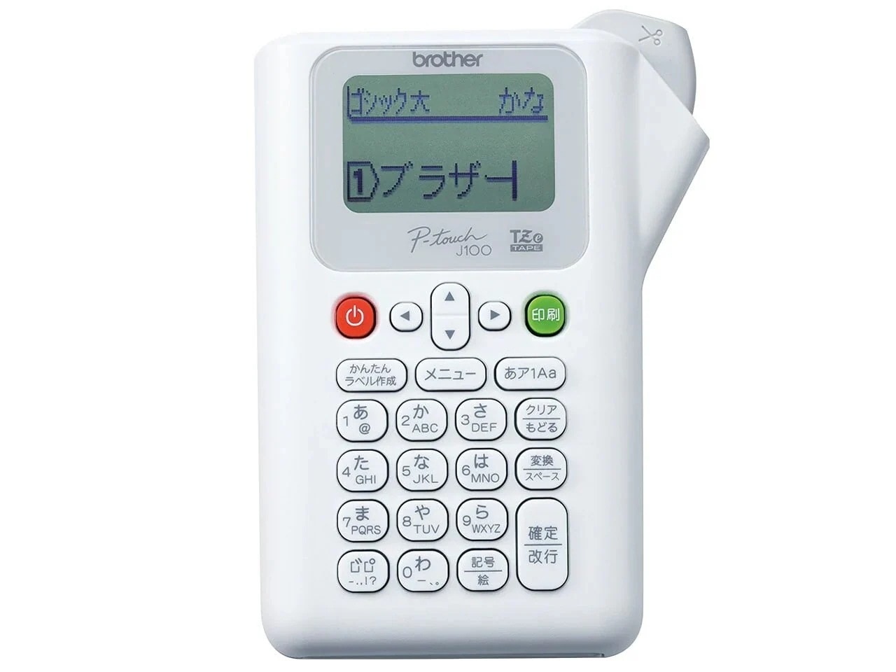 ピータッチ PT-J100W [ホワイト] ラベルプリンター
