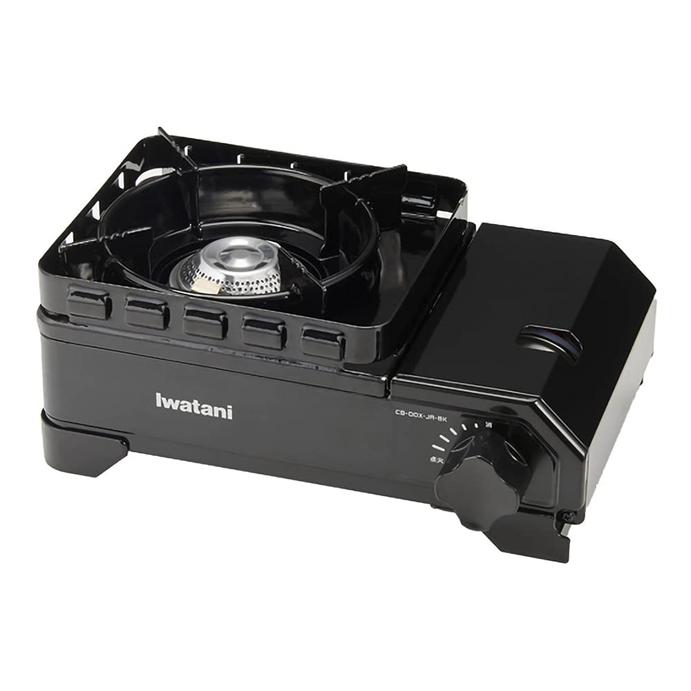 イワタニ Iwatani 岩谷 カセットフー タフまるジュニア ブラック ケース付き カセットコンロ バーベキューコンロ ガス キャンプ アウトドア BBQコンロ 日本製 CB-ODX-JR-BK 7,269円