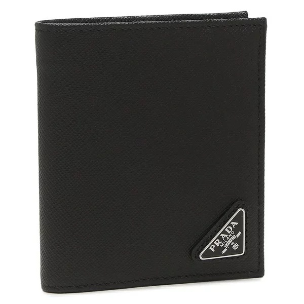 二つ折り財布 トライアングル ブラック メンズ 2MO004 QHH F0002