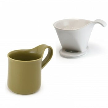 ZERO JAPAN（ゼロジャパン） ドリッパー＆カフェマグセット ドリッパートレイ付 DMZ-16 WH/KHI