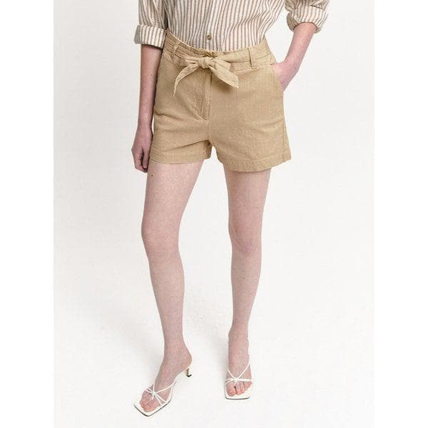 ウエストストラップ ダブルボタン ショーツ(MOEBSL07SBE)