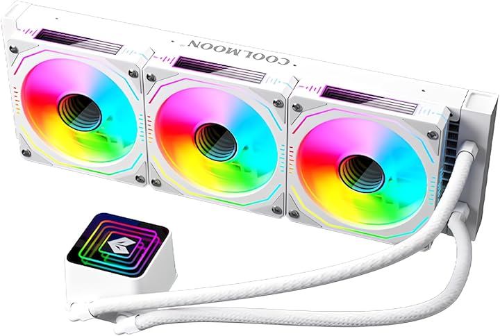 AOSOR 簡易水冷クーラー 360mm インフィニティ―ミラー CPUクーラー LED ARGB 5v 3pin LGA1700/1200/115X AMD:AM5/AM4ソケットに対応