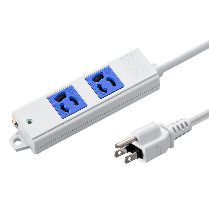 （まとめ買い）工事物件タップ 3P 2個口 3m ブルー TAP-K2-3BL [x3]