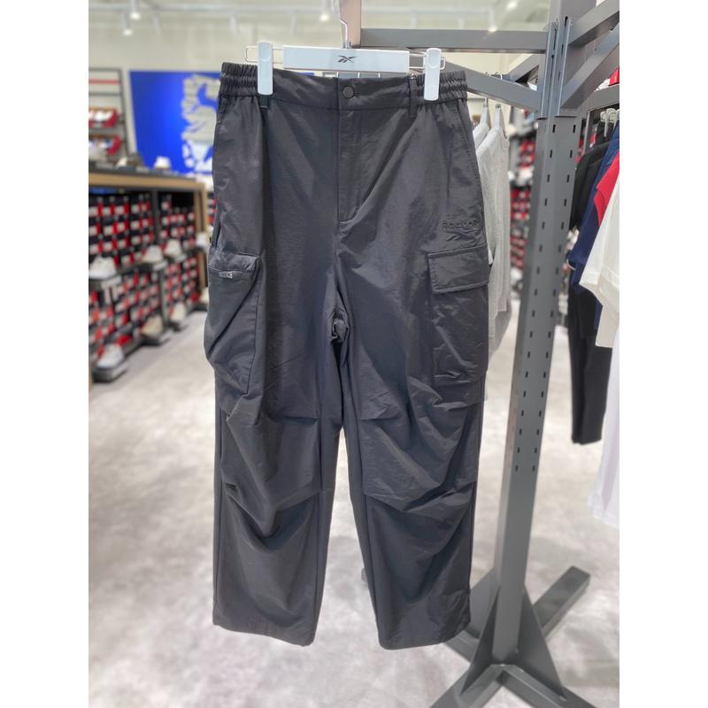 [驪州店] REPA3FN50BK パラシュート ナイロン カーゴ パンツ ブラック 男女共用パンツ