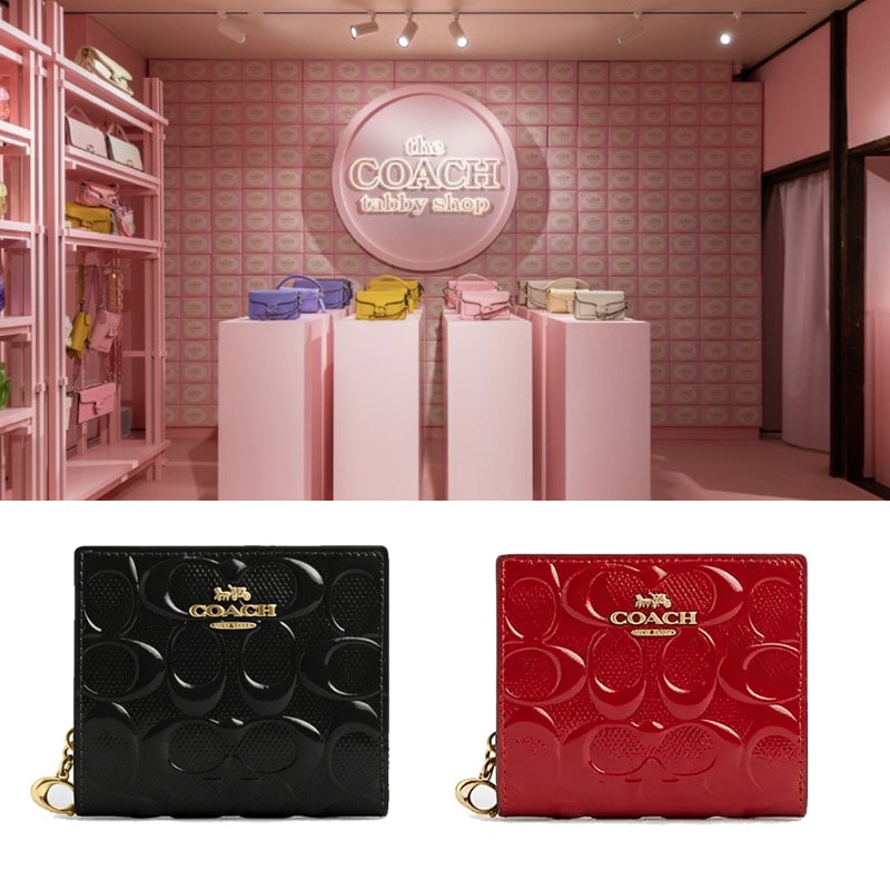 SNAP WALLET IN SIGNATURE CV415 パテントレザー