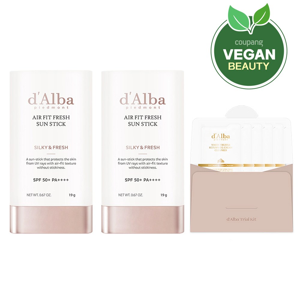 ダルバエアフィットフレッシュサンスティックSPF50 + PA ++++ 19g x 2p +セラムクレンザー15mlセット1セット