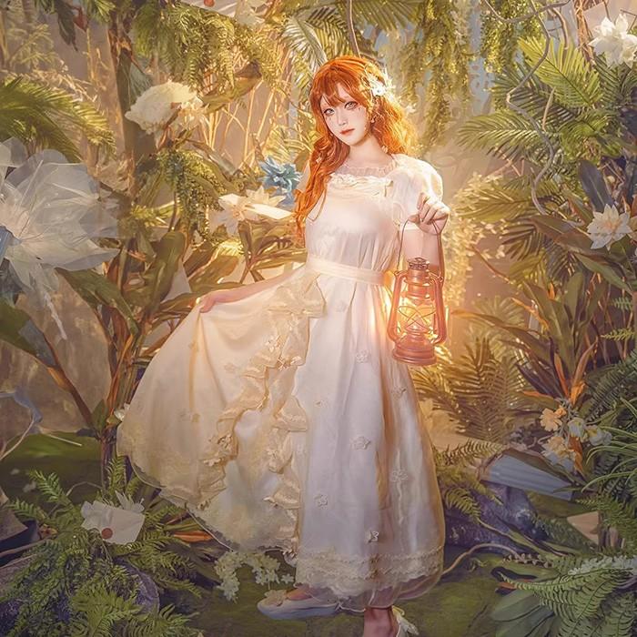 新品/第1弾キャンペーン少女 エウリディーチェ 記憶 IdentityV 第五人格 コスプレ衣装 アニメ ゲーム 変装 仮装 コスチューム 学園祭 文化祭 学芸会 イベント ウィッグ 靴 追加可