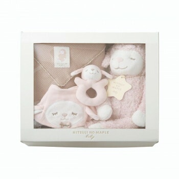 りぶはあと　ひつじのメイプルベビー　ギフトボックス4点セット　サクラ　28003-23