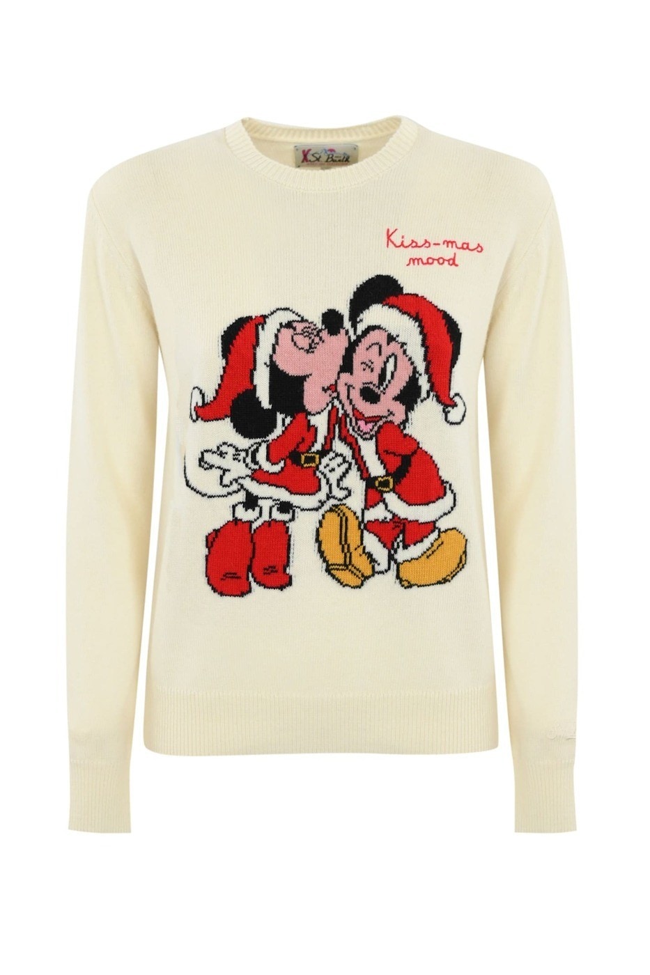 NEW QUEEN 02046G KISSMASS MOOD 10 EMB ブルー 秋冬2024 ニットウェア レディース ia