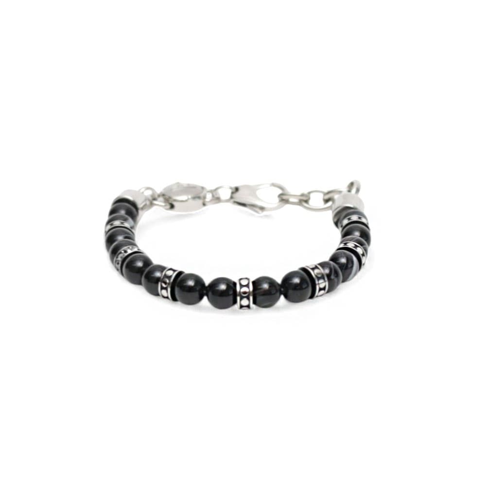 DZ ブレスレット DX1163040 メンズ ブラック シルバー