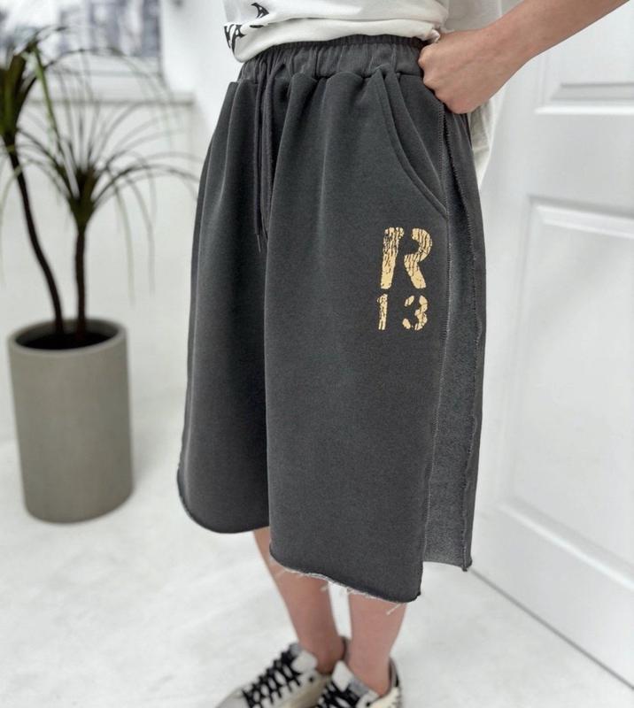 R スリット 5分丈パンツ