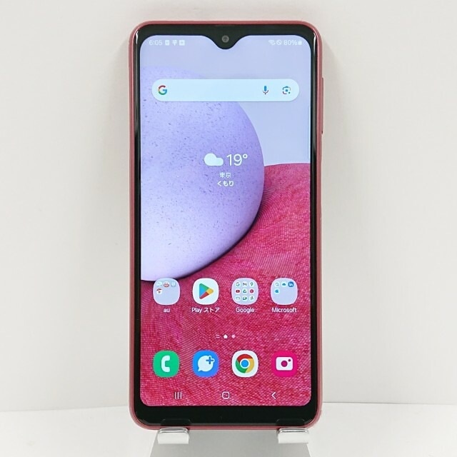 Galaxy A23 5G SCG18 au レッド 送料無料 本体 c11390