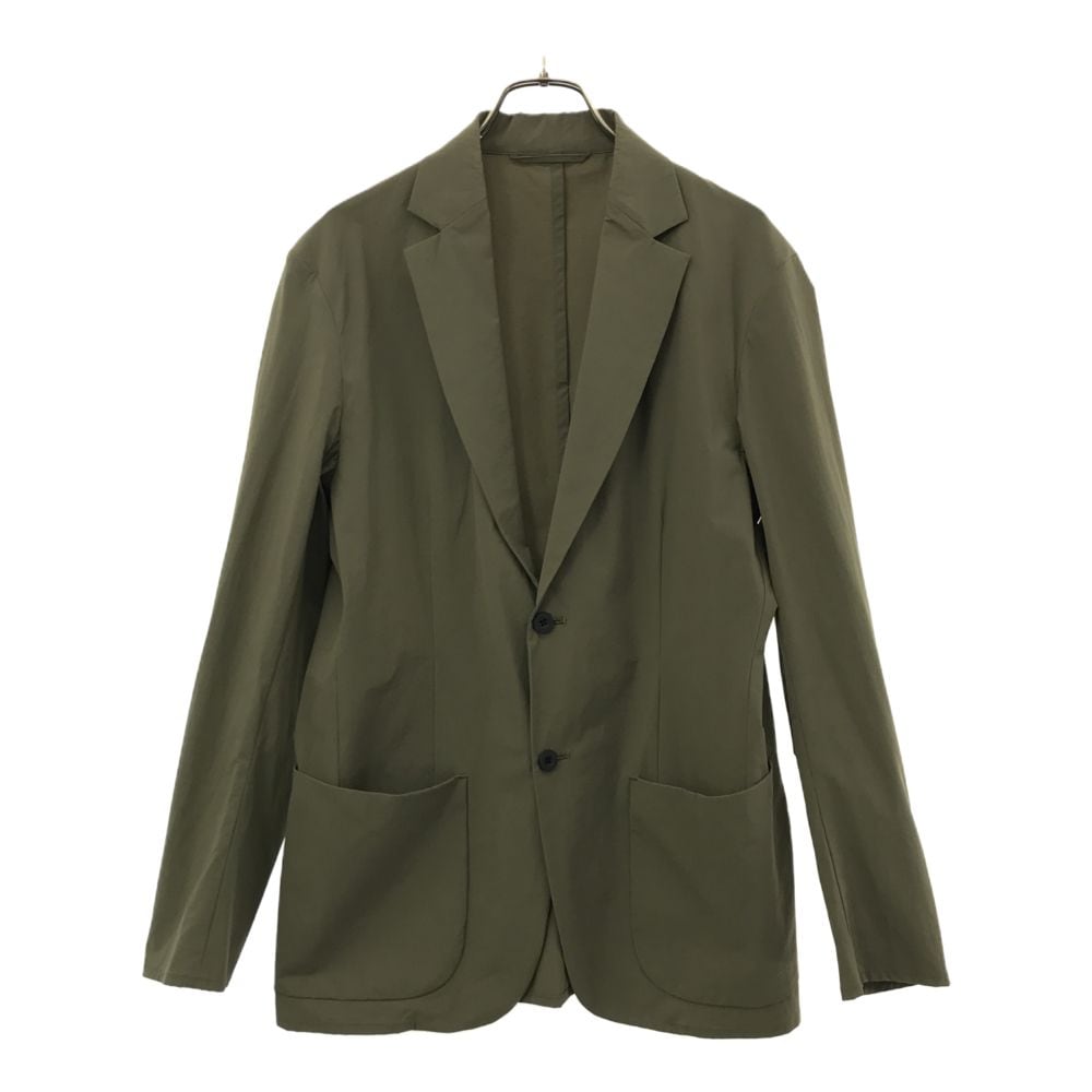 ナイロンブレンド 長袖 テーラードジャケット 2 カーキ メンズ
