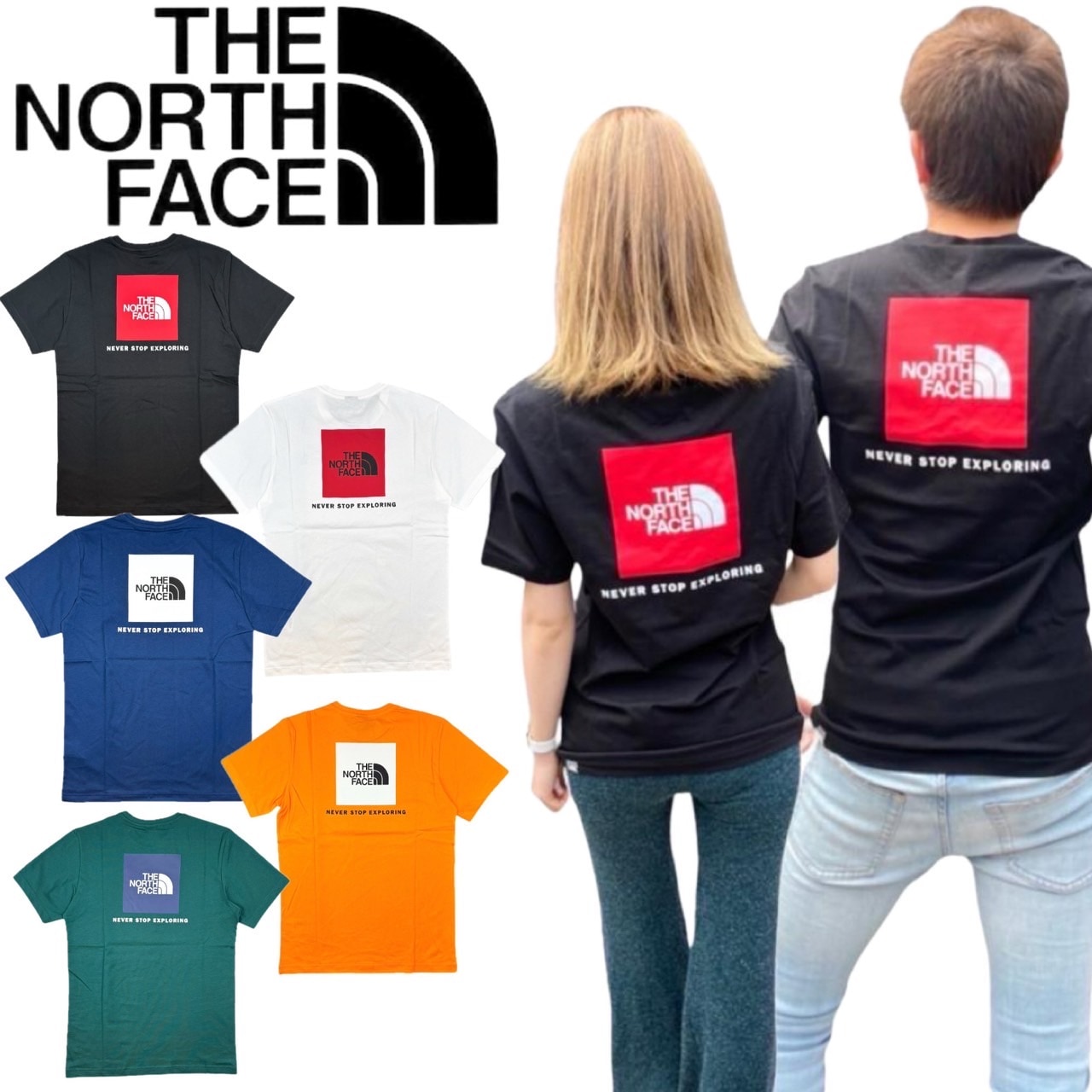 ザ ノースフェイス The North Face Tシャツ レッドボックス 半袖 NF0A87NP ボックスロゴ バックロゴ THE NORTH FACE M SS BOXNSE TEE