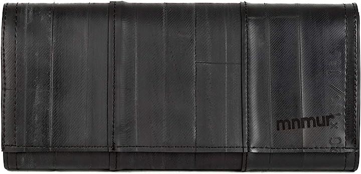 FEMME イタリア製ハンドメイド 長財布 軽量高耐久タイヤチューブ素材( ブラック)