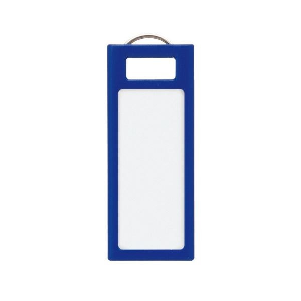 コクヨ キーホルダー型名札(KEYSYS) 青 ナフ-S230B 1セット(40個:4個×10パック)